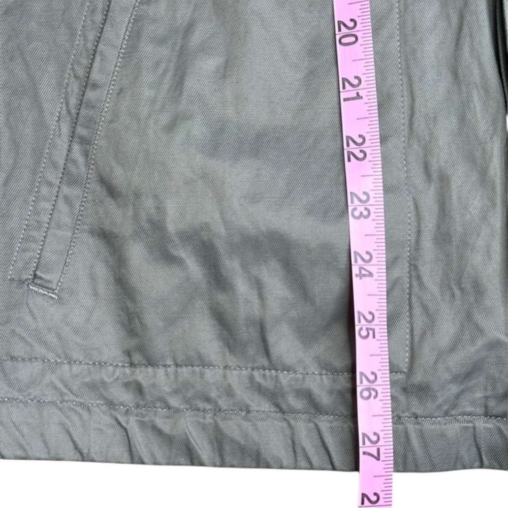 Joie Green Utility Hooded Rain Jacket Size L D0309 - Picture 10 of 14